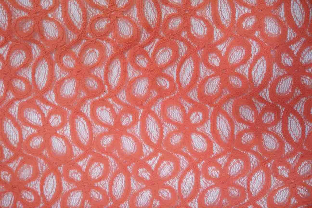 orange lace material