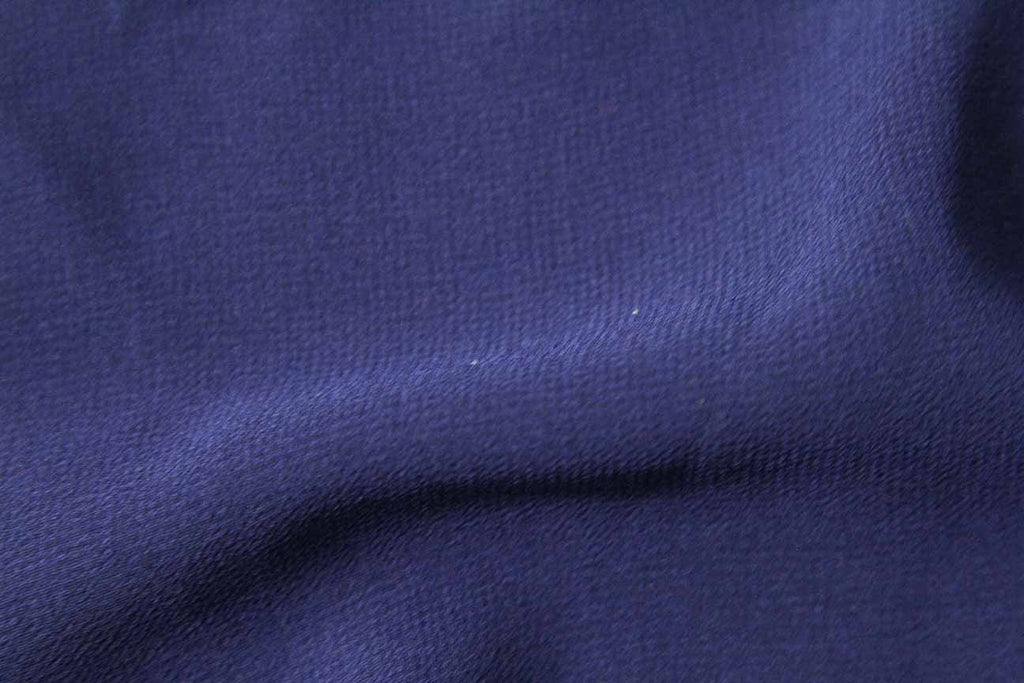 blue silk chiffon fabric