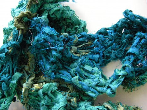 How To Make a Wrapped Sari Ribbon Necklace – Darn Good Yarn