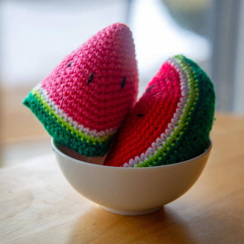 DIY Craft stocking stuffer, amigurumi watermelon kit