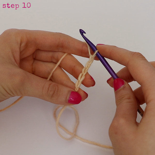 chain stitch step 10