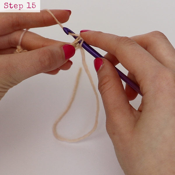 Single Crochet step 10