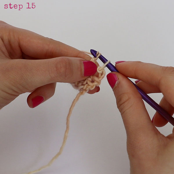 Single Crochet step 10