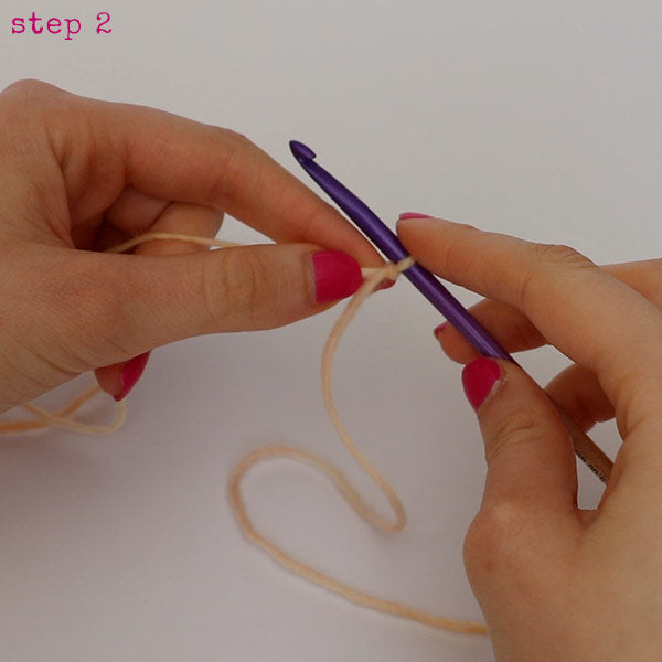 chain stitch step 2