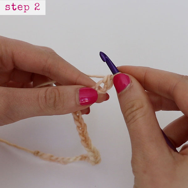 Step 2- Single Crochet Chevron Stitch