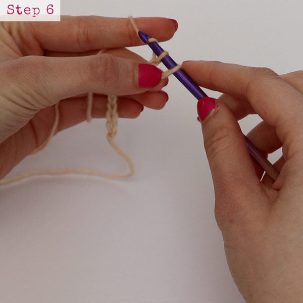 Single Crochet step 6