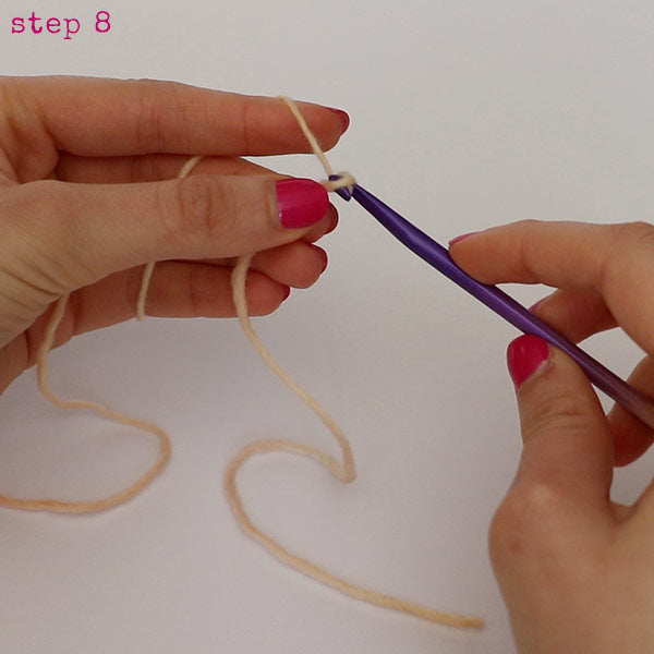 chain stitch step 8