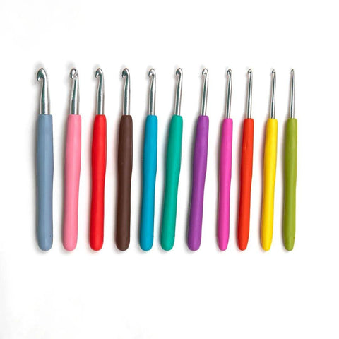 Crochet hook set stocking stuffer for crafters.