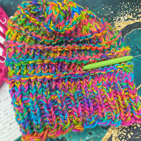 How To Loom Knit A Beanie – Darn Good Yarn