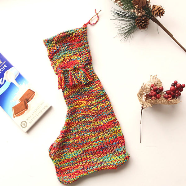 Darn Good Yarn Fun and Funky Knit Holiday Stocking Kit