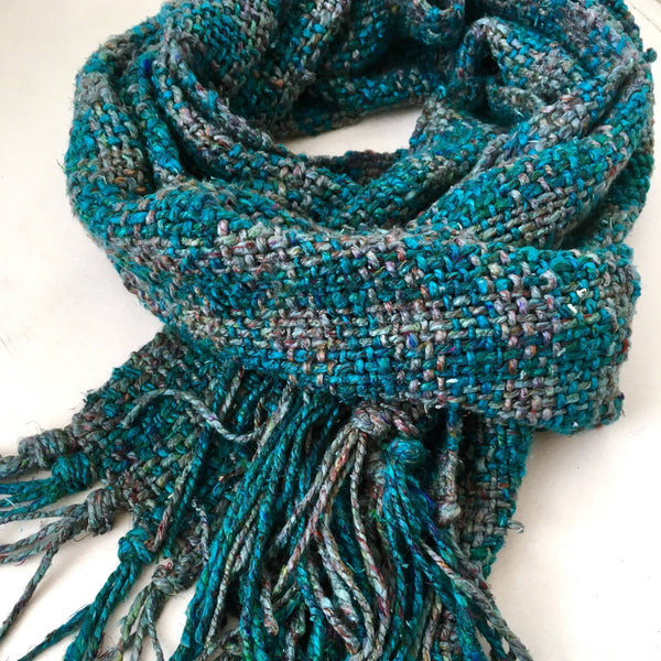 Ocean Storm Tweed Scarf Weaving Kit
