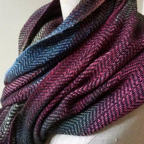 Cabito Wool Color Pool Woven Scarf Pattern & Kit