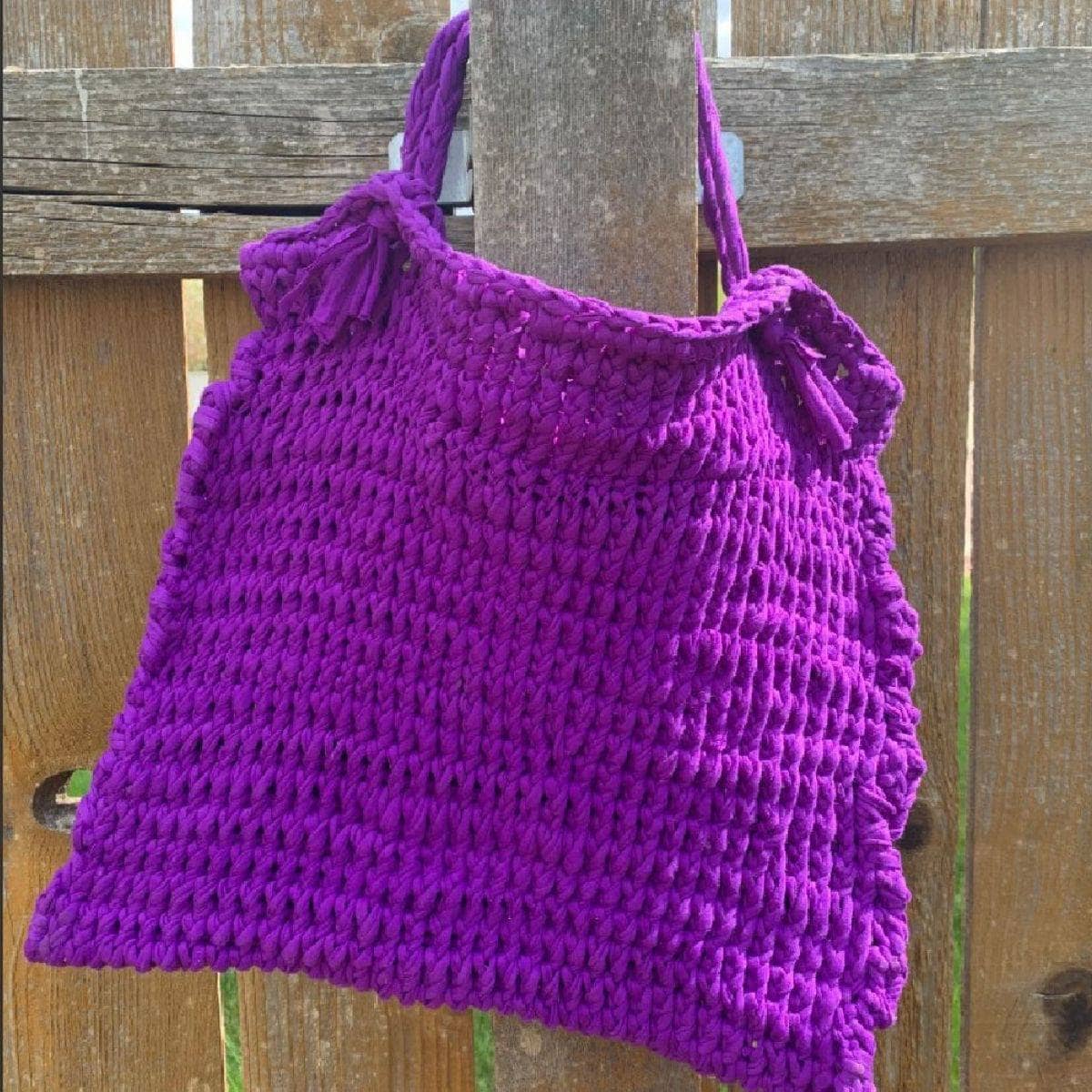 Beginner Friendly Knitted T Shirt Bag Pattern