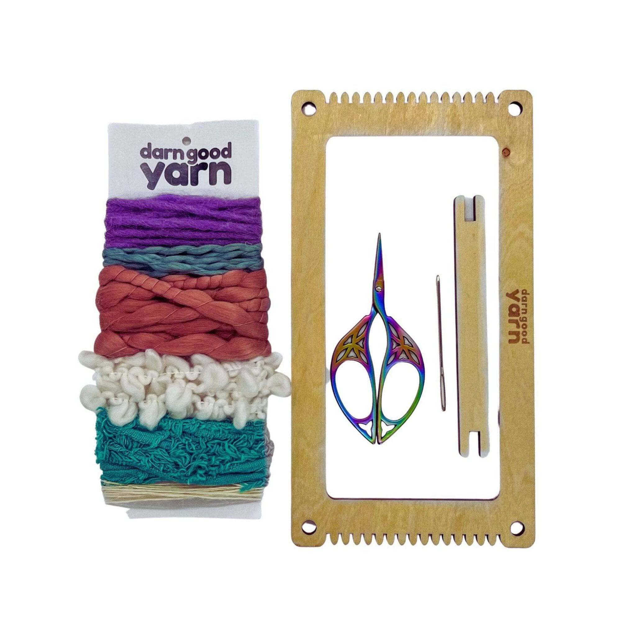 Fashion Angels Darn Yarn Loom Knitting Kit, Hook, Needles, Yarn & Extra  Looms.