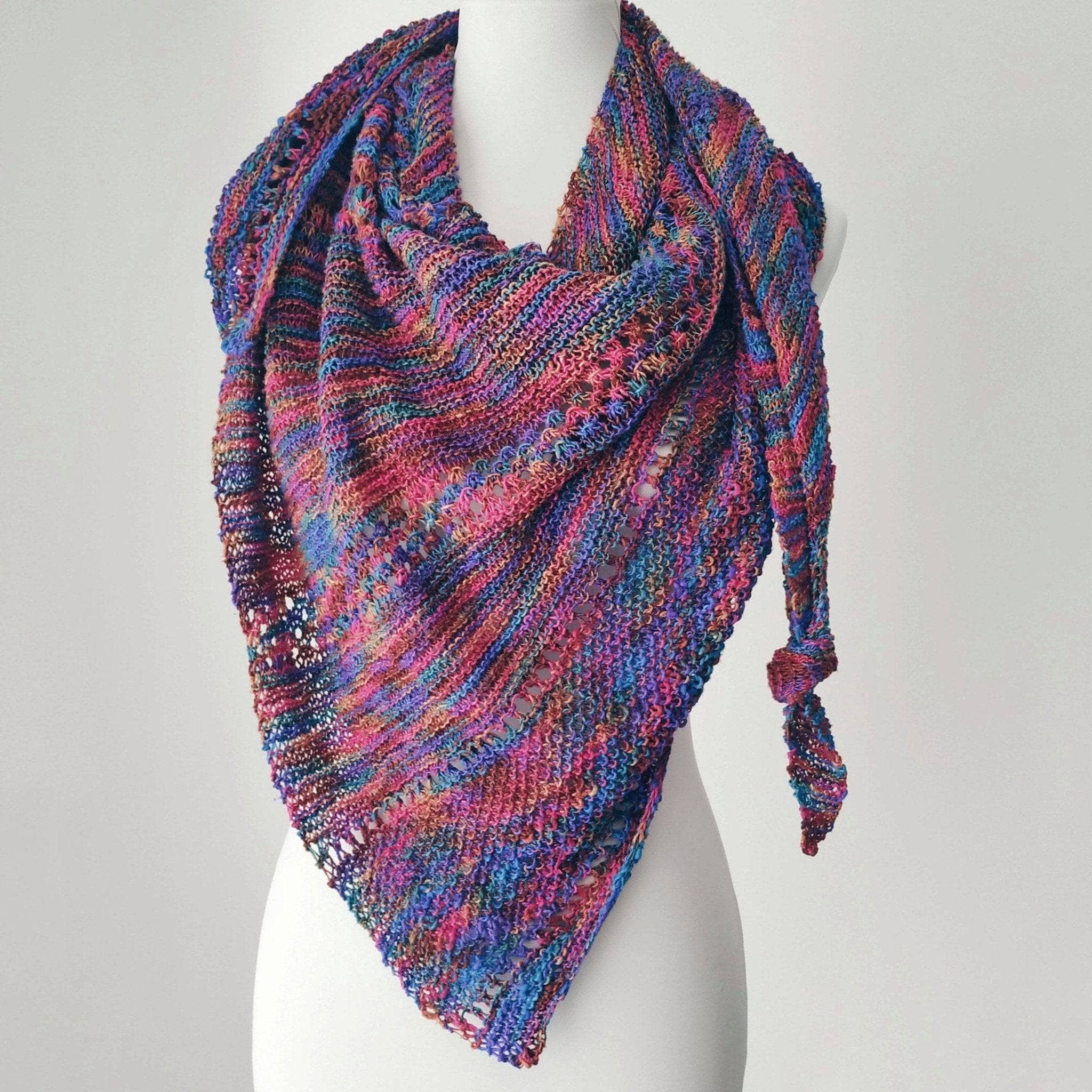 Serendipity Lace Weight Silk Shawl Knit Kit – Darn Good Yarn