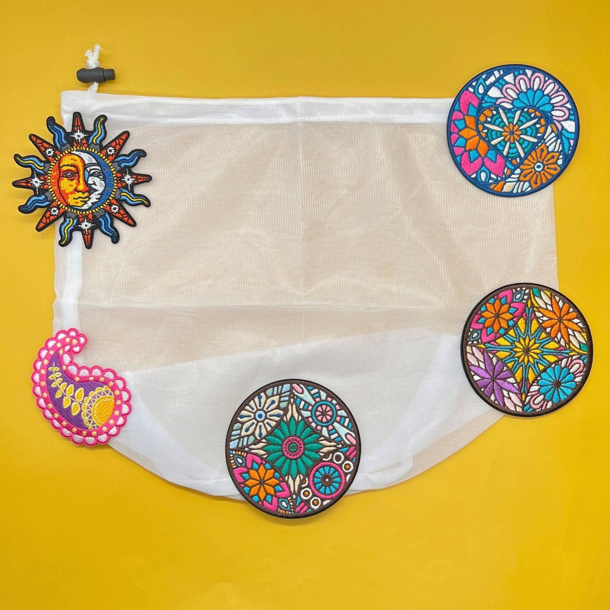 Mesh Washing Bag for Recycled Sari Garments – Darn Good Yarn
