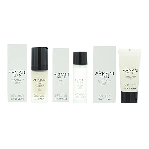 Giorgio Armani Men 4 Piece Gift Set: Face Wash 30ml - Toner 30ml - Fac -  Health Pharm