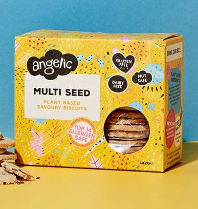 Angelic Gluten Free Multi Seed Savoury Biscuits 142g