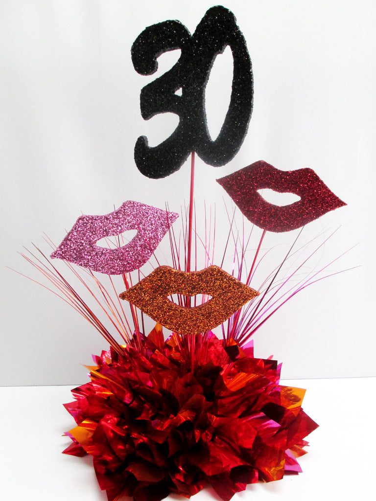 30th 40th birthday celebration centerpieces Designs by 