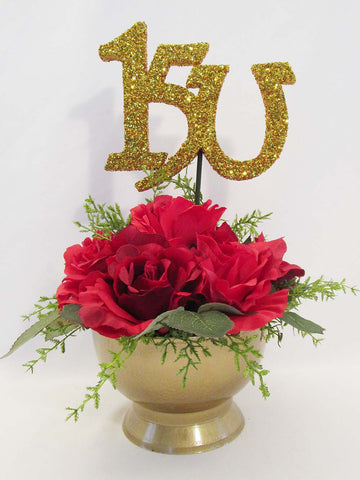 150th Kentucky Derby roses centerpiece - Designs by Ginny