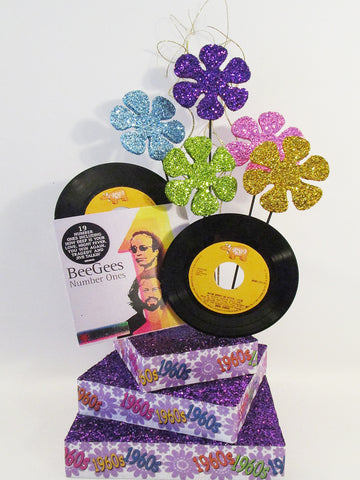 1960's Bee Gees centerpiece - Designs by Ginny
