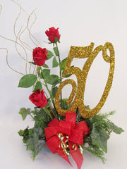 50th Anniversary Centerpiece - Designs by Ginny