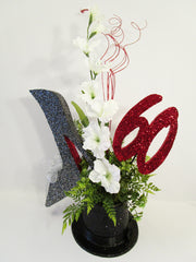 60th Anniversary Centerpiece - Designs by Ginny