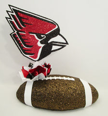 Ball state Cardinals football centerpiece - Designs by Ginny