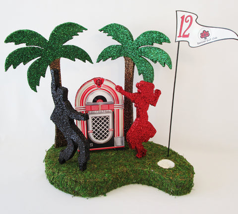Palm trees and golf centerpiece - Designs by Ginny