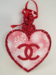 Chanel Logo Holiday ornament - Designs by Ginny