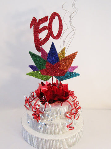 Canad's 150th Anniversary Centerpiece - Designs by Ginny