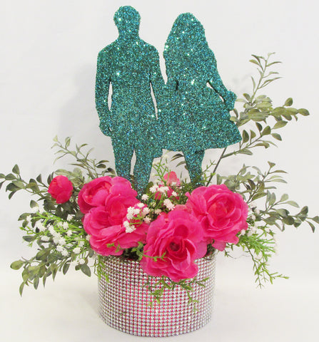 Silk Floral Bridal - Anniversary Centerpiece - Designs by Ginny