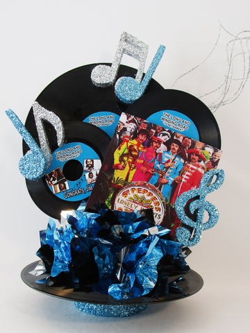 Beatles Dr. Pepper centerpiece - Designs by Ginny