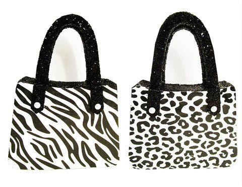Leopard and Zebra Styrofoam Purse - Designs by Ginny