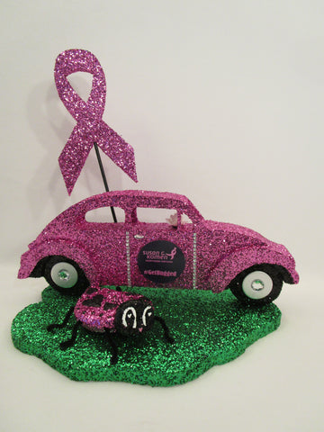 Breast Cancer - Volkswagen Centerpiece - Designs by Ginny