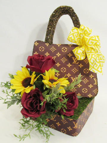 Louis Vuitton Silk Floral Purse Centerpiece – Designs by Ginny