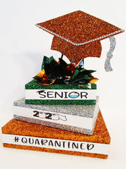 quarantined graduation centerpiece - Designs by Ginny