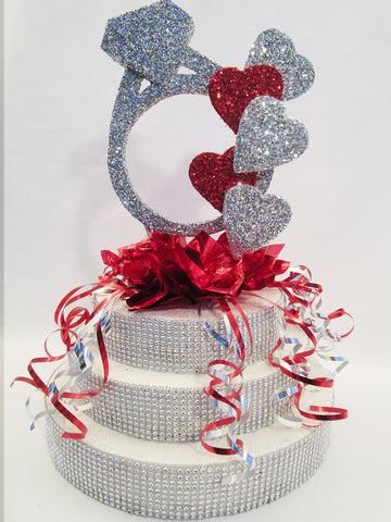 Ring and hearts centerpiece