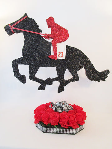 Super size horse and jockey centerpiece - Designs by Ginny