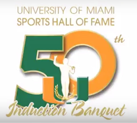 University of Miami Hall of fame Induction Banquet Logo