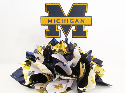 University of Michigan table centerpiece - Designs by Ginny