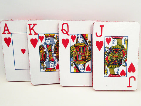 Heart Playing card Styrofoam cutouts - Designs by Ginny