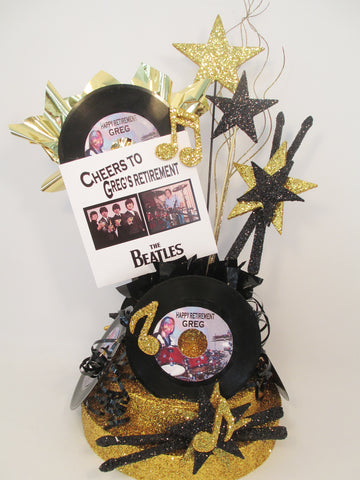 Beatles themed birthday centerpiece - Designs by Ginny