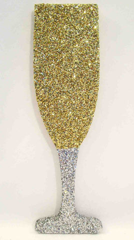 Champagne glass styrofoam cutout - Designs by Ginny