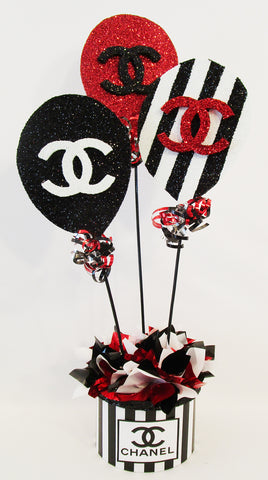 Chanel Birthday Balloon Centerpiece - Designs by Ginny