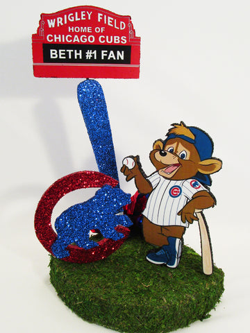 Chicago Cubs Centerpiece - Designs by Ginny
