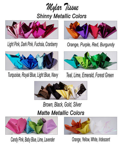 metallic tissue colors