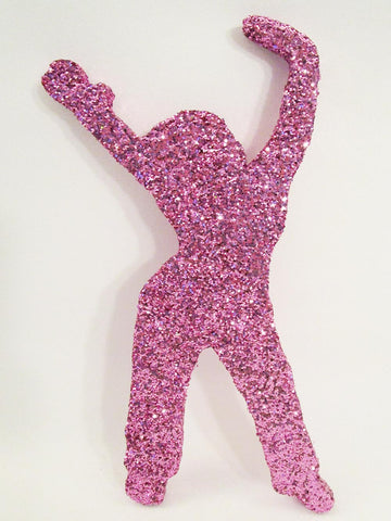 Female disco dancer cutout