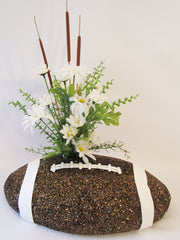 Floral football table centerpiece - Designs by Ginny