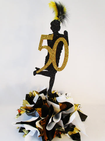 Female Gatsby dancer centerpiece - Designs by Ginny
